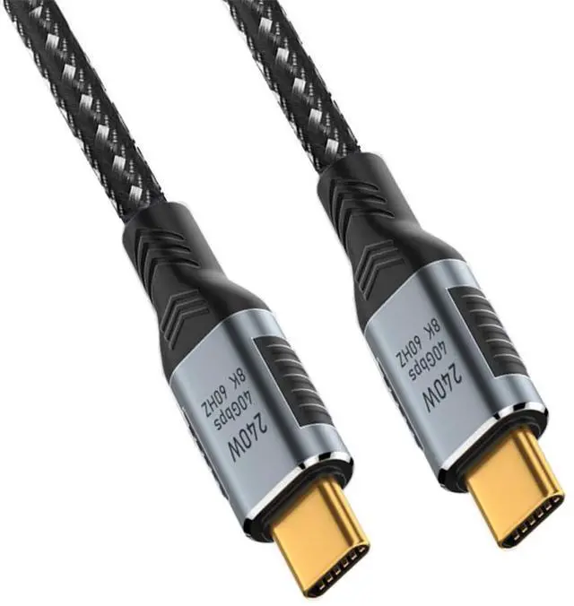 Main image of USB-C 240W USB4 Cable 40Gbps USB3.1 100W 8K@60Hz 5K USB4.0 Compatible with Thunderbolt3/4 180CM