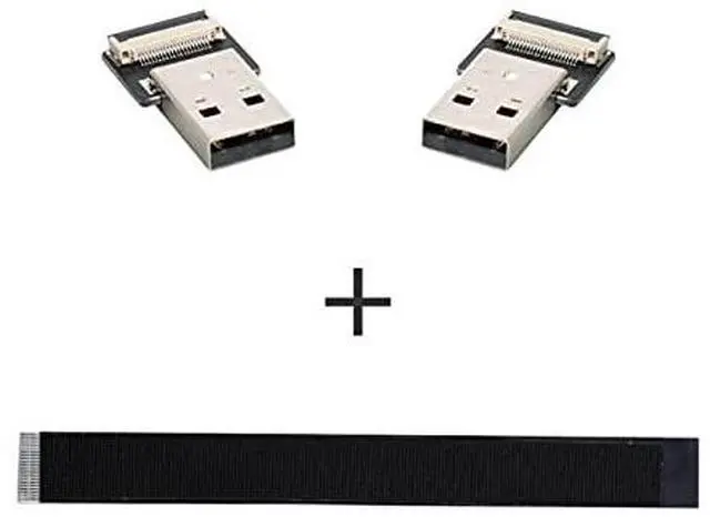 Alt view image 6 of 6 - USB 2.0 Type-A Male to Type-A Male Data Flat Slim FPC Cable for FPV & Disk & Scanner & Printer 50CM