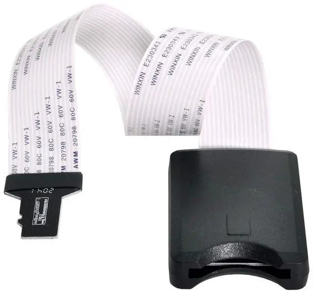Main image of Micro-SD TF Memory Card Kit Male to SD Female Extension Soft Flat FPC Cable Extender 25cm