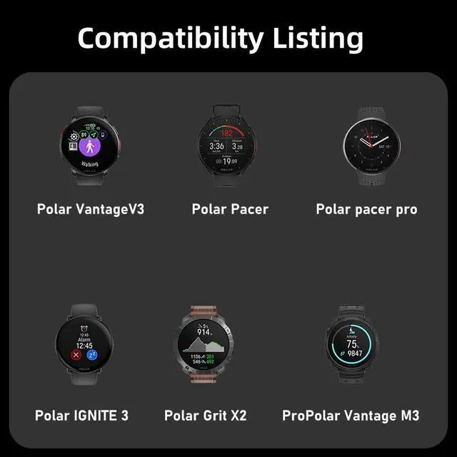 Alt view image 5 of 7 - 2pcs/lot USB Type-C Smart Watch Charging Magnetic Adapter to 2-Pin Compatible with Polar Vantage V3 M3 Pacer Pro IGNITE3 Grit X2