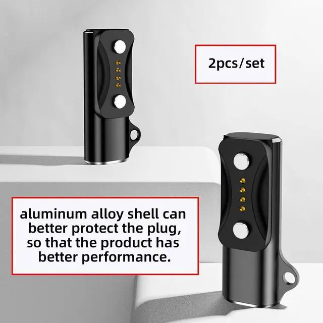Alt view image 6 of 7 - 2pcs/lot USB Type-C Smart Watch Charging Magnetic Adapter to 2-Pin Compatible with Polar Vantage V3 M3 Pacer Pro IGNITE3 Grit X2