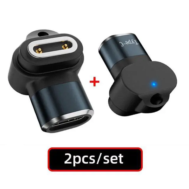 Alt view image 4 of 7 - 2pcs/lot Vertical USB Type-C to 2-Pin Magnetic Smart Watch Charging Adapter Compatible with IMOO Z6 Z6S Z6Pro Z7 Z7A Z7S Z8 Z8A Z9 Z10 Z11