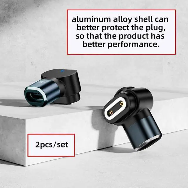 Alt view image 7 of 7 - 2pcs/lot Vertical USB Type-C to 2-Pin Magnetic Smart Watch Charging Adapter Compatible with IMOO Z6 Z6S Z6Pro Z7 Z7A Z7S Z8 Z8A Z9 Z10 Z11