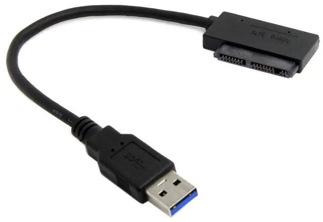 Main image of USB 3.0 to Micro SATA 7+9 16 Pin 1.8" 90 Degree Angled Hard Disk Driver SSD Adapter Cable 10cm