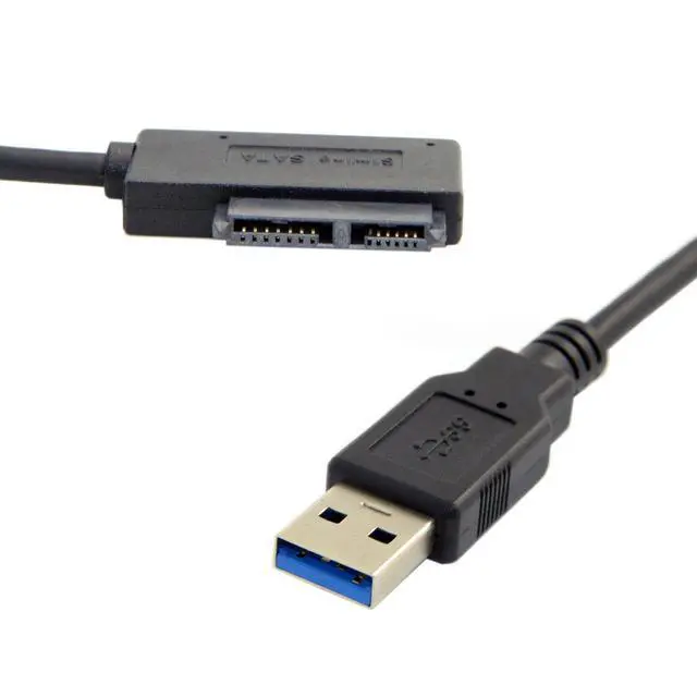 Alt view image 7 of 7 - USB 3.0 to 7+6 13pin Slimline Sata Adapter Cable for Laptop Cd DVD ROM Optical Drive