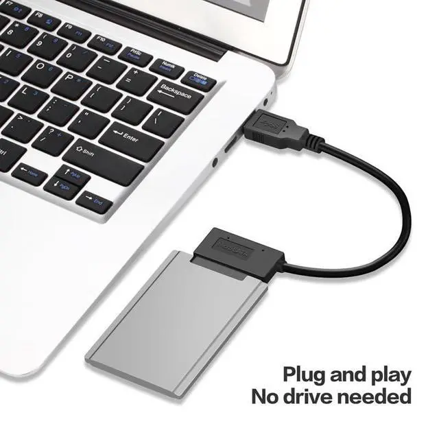 Alt view image 2 of 7 - USB 3.0 to Micro SATA 7+9 16 Pin 1.8" 90 Degree Angled Hard Disk Driver SSD Adapter Cable 10cm