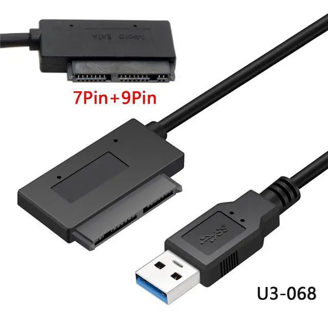 Alt view image 4 of 7 - USB 3.0 to Micro SATA 7+9 16 Pin 1.8" 90 Degree Angled Hard Disk Driver SSD Adapter Cable 10cm
