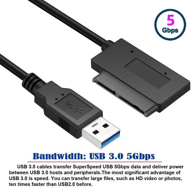 Alt view image 5 of 7 - USB 3.0 to Micro SATA 7+9 16 Pin 1.8" 90 Degree Angled Hard Disk Driver SSD Adapter Cable 10cm