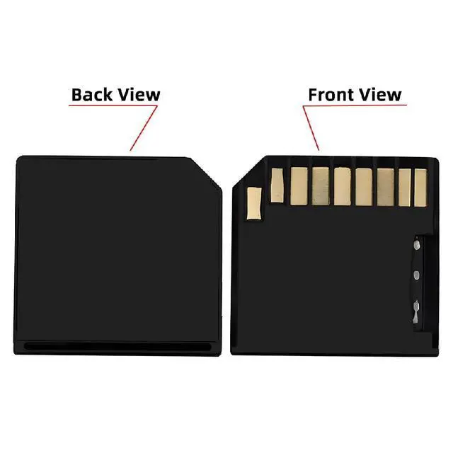 Alt view image 3 of 7 - 5PCS Micro SD TF T-Flash Memory Card to SD Card Socket Low Profile Short Body Adapter for Extra Storage Mac Laptop