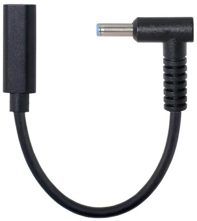 Main image of Type C USB-C Female Input to DC 4.5x3.0mm Power PD Charge Cable fit for HP Laptop 18-20V