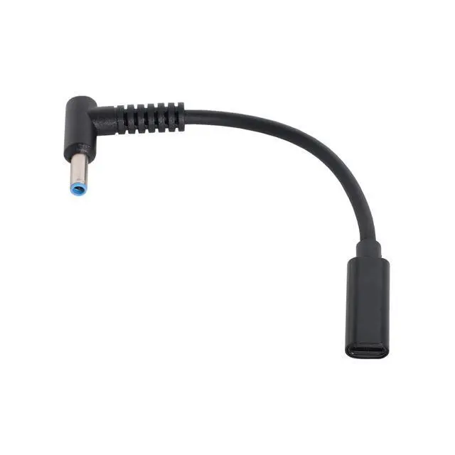 Alt view image 5 of 7 - Type C USB-C Female Input to DC 4.5x3.0mm Power PD Charge Cable fit for HP Laptop 18-20V