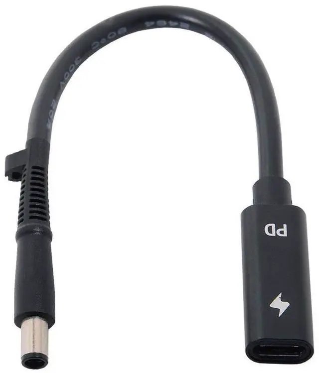 Main image of Type C USB-C Female Input to DC 7.4x5.0mm Power PD Charge Cable fit for HP Laptop 18-20V