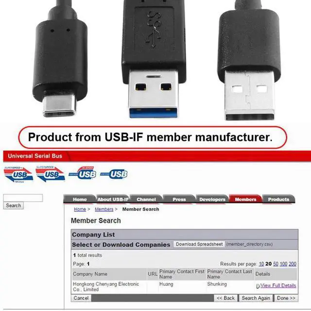 Alt view image 6 of 7 - Type-C USB-C to USB 3.0 Male & USB 2.0 Dual Power Data Y Cable for Laptop & Hard Disk