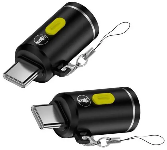 Main image of 2pcs USB-C Atmosphere LED Lighting for Outdoors Walking Cycling Phone Laptop Charger Night Lamp 210 Lumens