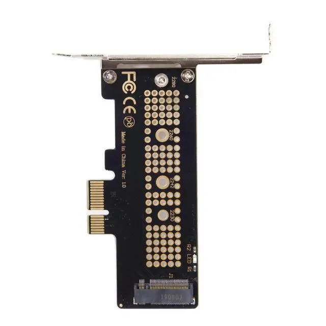 Main image of Low Profile PCI-E 3.0 x4 Lane to M.2 NGFF M-Key SSD Nvme AHCI PCI Express Adapter Card