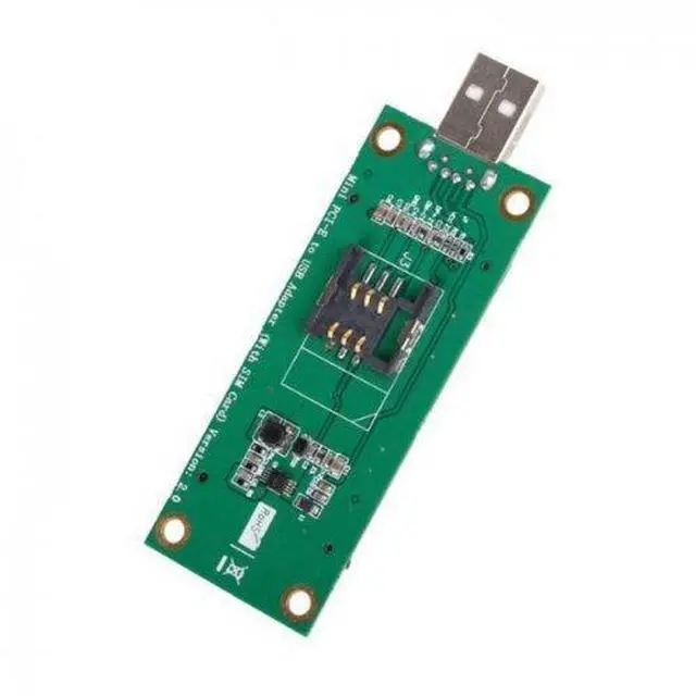 Main image of Mini PCI-E WWAN to USB Adapter Card with SIM Card Slot Module Testing Tools LTE Card