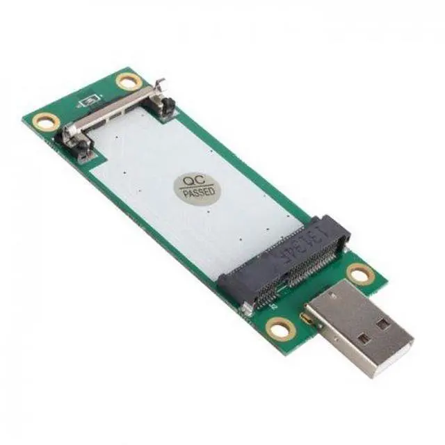 Alt view image 3 of 7 - Mini PCI-E WWAN to USB Adapter Card with SIM Card Slot Module Testing Tools LTE Card