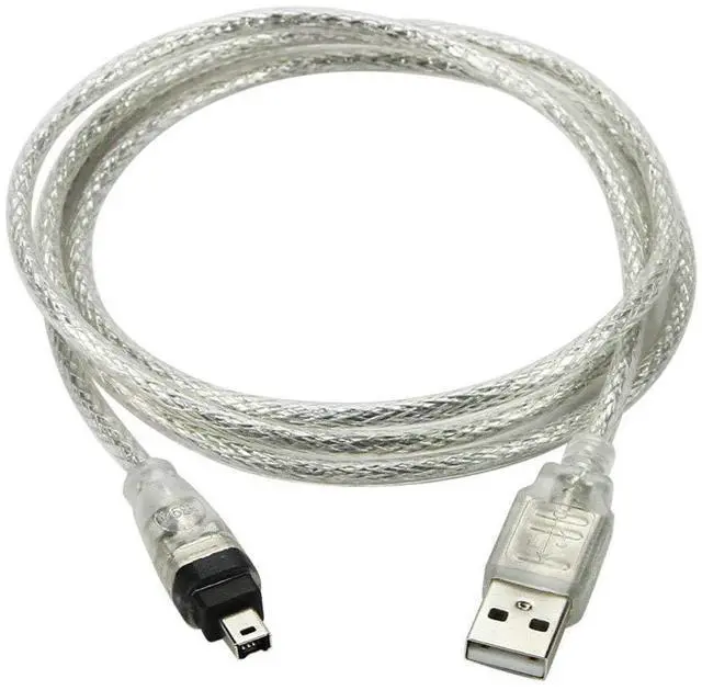 Main image of USB Male to Firewire IEEE 1394 4 Pin Male iLink Adapter Cord Cable for Sony DCR-TRV75E DV