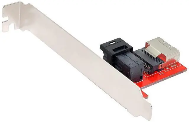 Alt view image 6 of 7 - PCI-Express 4.0 Mini SAS SFF-8087 to SAS HD SFF-8643 PCBA Female Adapter with Bracket