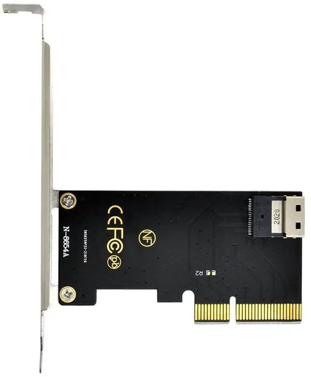 Main image of PCI-E 4X to U.2 U2 Kit SFF-8639 to SFF-8654 Slimline SAS NVME PCIe SSD Adapter for Mainboard