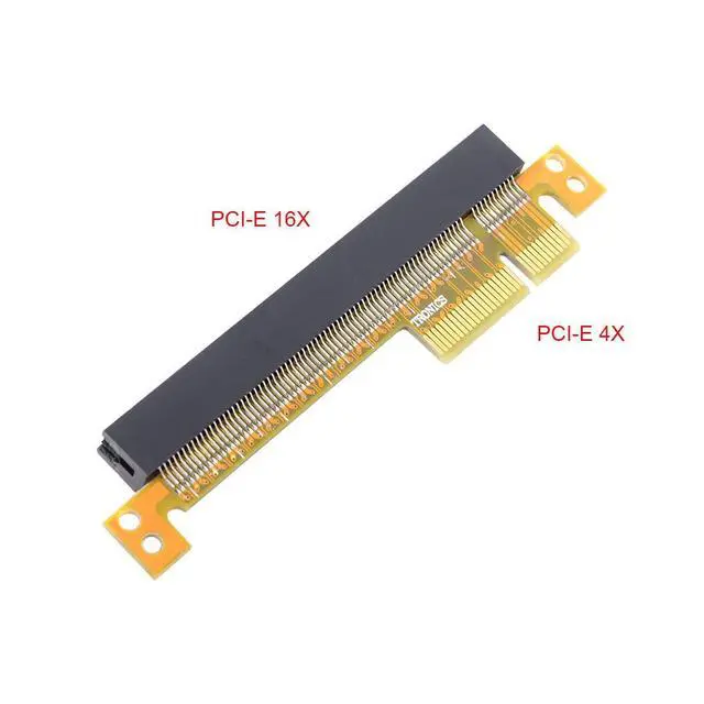 Alt view image 2 of 7 - PCI-E Express 4X to 16x Extender Converter Riser Card Adapter Male to Female