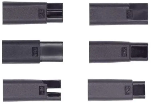 Main image of 6pcs/Set Female USB-C to DC 5V 2Pin Power Charge Adapter for Electric Hair Clipper Beard Trimmers Shavers Beauty Instruments