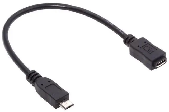 Main image of 5Pin Micro USB 2.0 Type 5Pin Full Pin Connected Male to Female Cable for Tablet & Phone & OTG Extension (20cm)