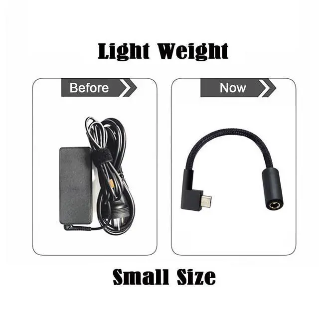 Alt view image 5 of 7 - DC Jack 7.4 * 5.0mm Input to 3Pin Plug Cable Compatible for Laptop Blade Pro 17 and Blade 15 Model Support 230W/160W Charge Adapter