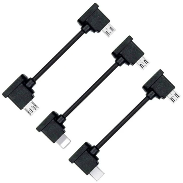 Main image of 3pcs/Set Remote Controller Data Cable Type-C & Micro & to Micro USB for Mavic Pro Platinum Mavic Park RC Accessories