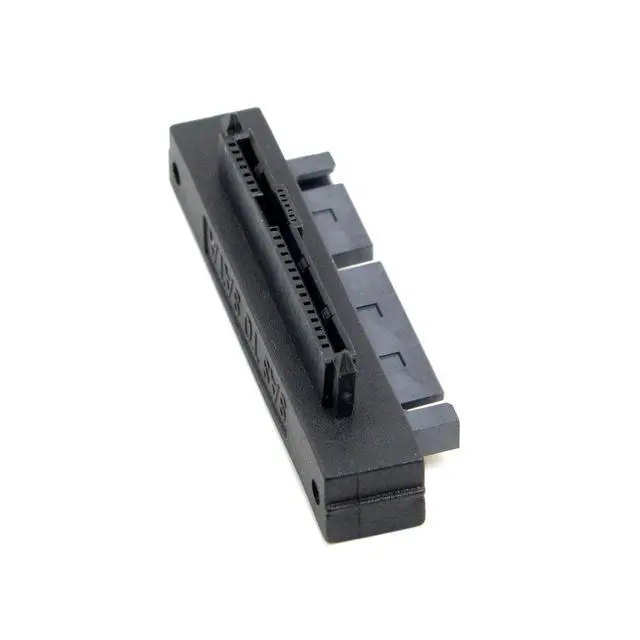 Alt view image 3 of 7 - Right Angled 90 Degree SFF-8482 SAS 22 Pin to 7 Pin + 15 Pin SATA Hard Disk Drive Raid Adapter