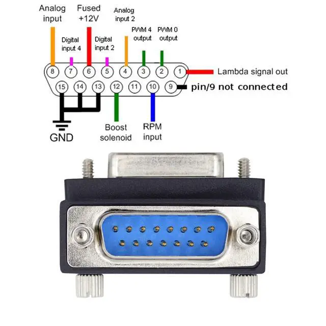 Alt view image 5 of 7 - 15pin DB Connector DSUB RS232 D-subminiature Male Nut to Female Screw Up 90 Degree Angled Extension Adapter