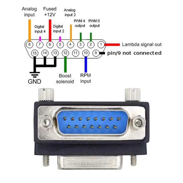 Alt view image 6 of 7 - 15pin DB Connector DSUB RS232 D-subminiature Male Nut to Female Screw Down 90 Degree Angled Extension Adapter
