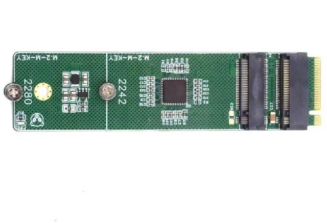 Main image of NVME NGFF Dual M-Key Ports Riser Card to 2242 2280 NGFF Key-M NVME SSD Adapter PCIE Packet Switch
