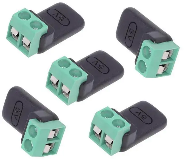 Main image of 5pcs/Set DIY OEM Repair Solderless Connector Type-C Female Socket OTG Connector to 2Pin Terminal Output DIY OEM DC 5V Power