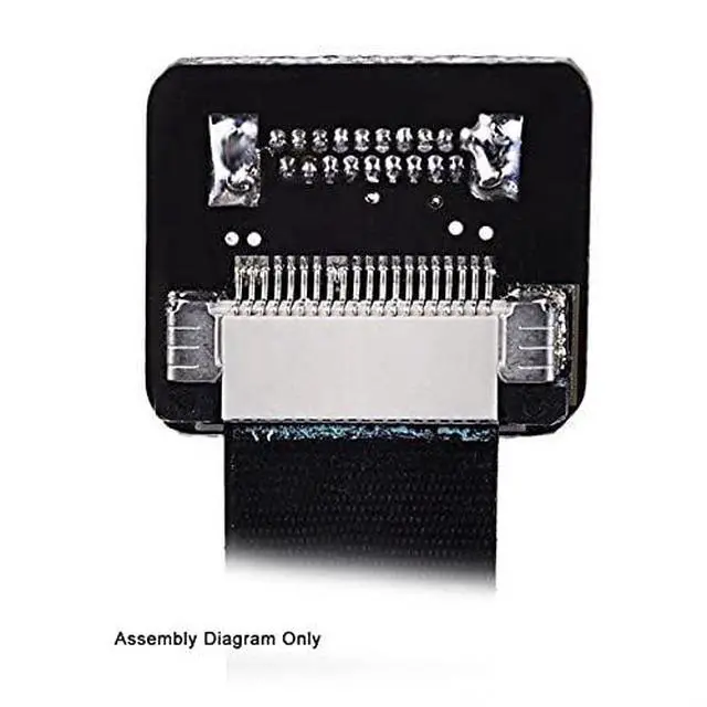 Alt view image 3 of 7 - CYFPV Dual 90 Degree Right-Up Angled HDMI Type A Male to Male HDTV FPC Flat Cable for FPV HDTV Multicopter Aerial Photography 20cm