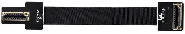 Alt view image 7 of 7 - CYFPV Dual 90 Degree Right-Up Angled HDMI Type A Male to Male HDTV FPC Flat Cable for FPV HDTV Multicopter Aerial Photography 80cm