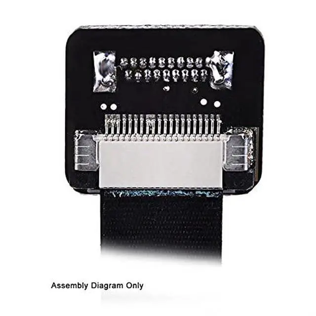 Alt view image 2 of 7 - CYFPV Dual 90 Degree Right-Up Angled HDMI Type A Male to Male HDTV FPC Flat Cable for FPV HDTV Multicopter Aerial Photography 30cm