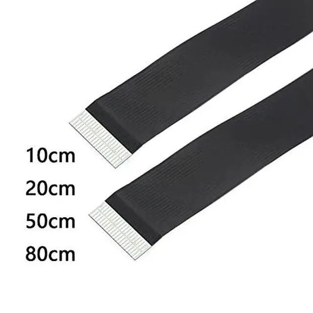 Alt view image 3 of 7 - CYFPV Dual 90 Degree Right-Up Angled HDMI Type A Male to Male HDTV FPC Flat Cable for FPV HDTV Multicopter Aerial Photography 30cm