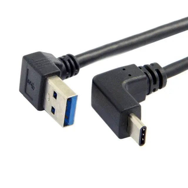 Alt view image 6 of 7 - USB 3.1 USB-C Up Down Angled to 90 Degree Down Angled A Male Data Cable for Tablet Phone (100cm)