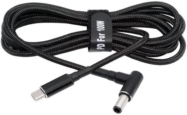 Main image of USB-C 100W 20V Input to DC 6.0 * 1.4 * 0.6mm PD Power 65W Output Charge Cable Support QC PD Type-C for Laptop