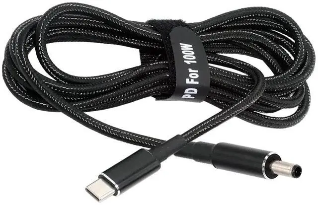 Main image of USB-C 100W 20V Input to DC 4.5 * 3.0mm PD Power 65W Output Charge Cable Support QC PD Type-C Compatible with DELL-Laptop