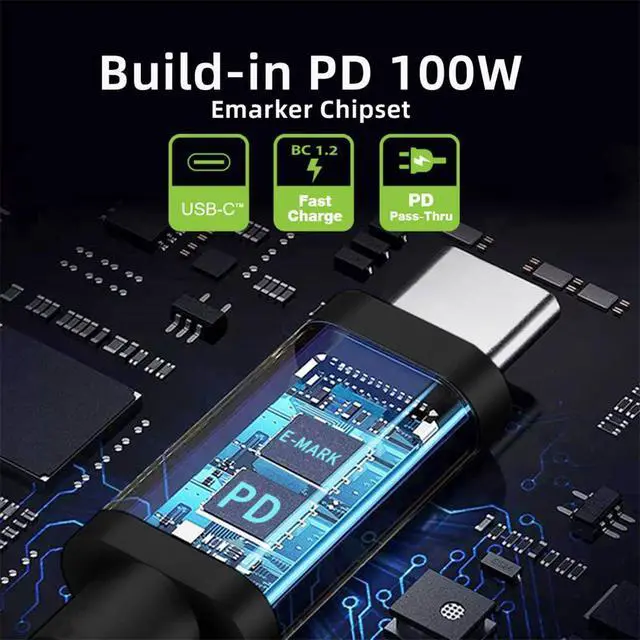 Alt view image 2 of 7 - USB-C 100W 20V Input to DC 6.0 * 1.4 * 0.6mm PD Power 65W Output Charge Cable Support QC PD Type-C for Laptop