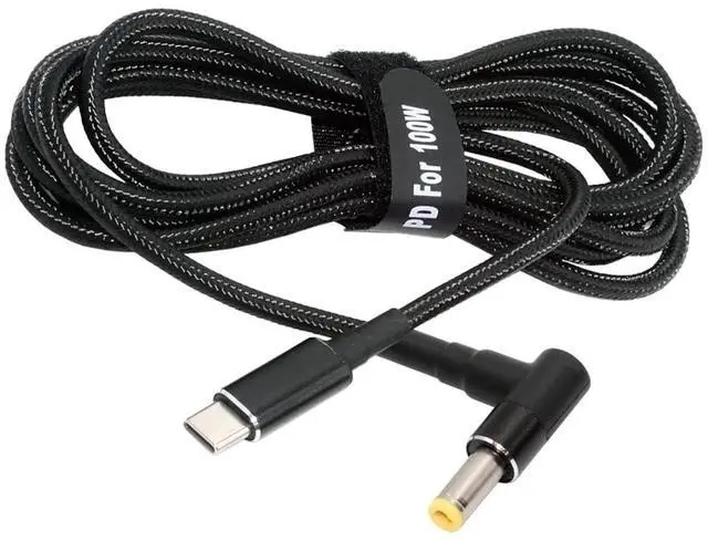 Main image of USB-C 100W 20V Input to DC 5.5 * 2.5mm PD Power 65W Output Charge Cable Support QC PD Type-C for Laptop