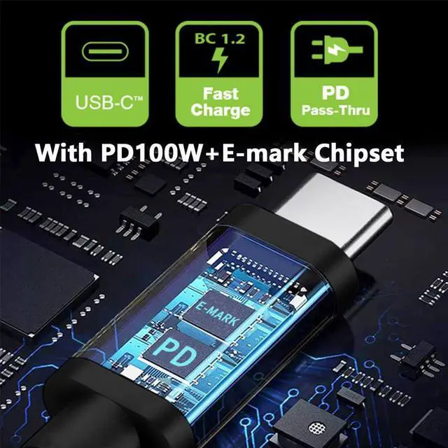 Alt view image 5 of 7 - USB-C 100W 20V Input to DC 5.5 * 2.1mm PD Power 65W Output Charge Cable Support QC PD Type-C for Laptop