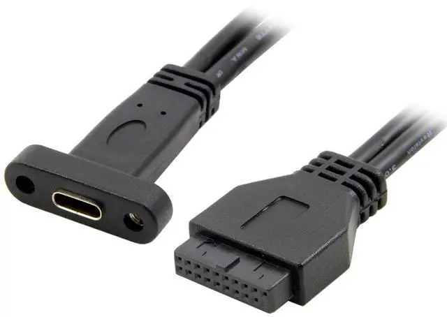 Main image of Single Port USB 3.1 Type C USB-C Female to USB 3.0 Motherboard 19pin Header Cable 40cm