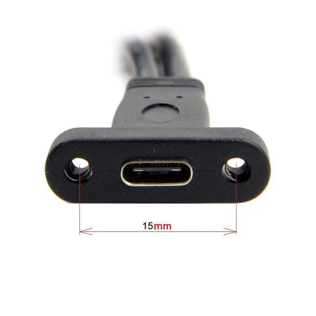 Alt view image 7 of 7 - Single Port USB 3.1 Type C USB-C Female to USB 3.0 Motherboard 19pin Header Cable 40cm