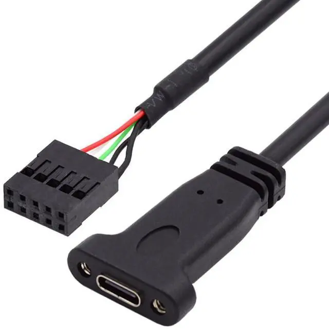 Main image of Single Port USB 3.1 USB-C Type C Female to USB 3.0 19pin Header Motherboard Cable 20cm