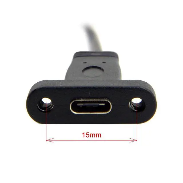 Alt view image 2 of 7 - Single Port USB 3.1 USB-C Type C Female to USB 3.0 19pin Header Motherboard Cable 20cm