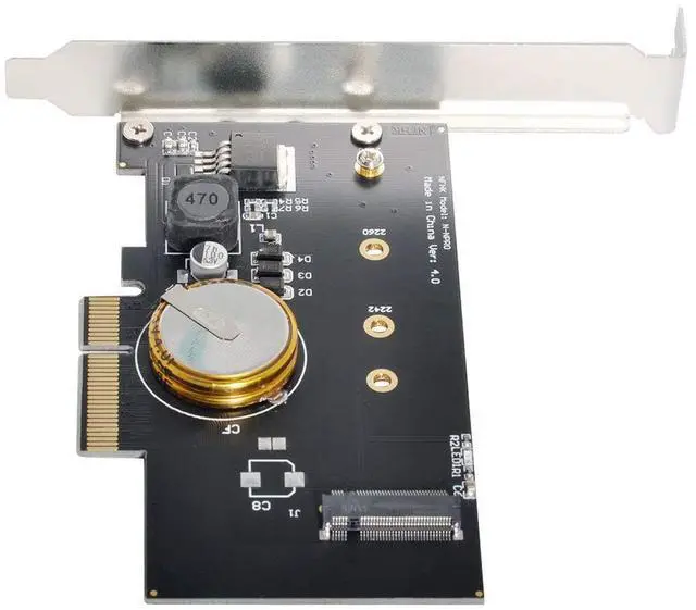 Main image of PCI-E 3.0 x4 to M.2 NGFF M Key SSD Nvme Card Adapter PCI Express with Power Failure Protection 4.0F Super Capacitor