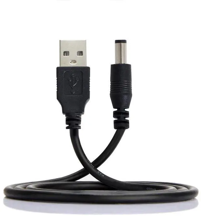 Main image of USB 2.0 Male A Type to 5.5 x 2.5mm DC 5V Power Plug Barrel Connector Charge Cable 80cm
